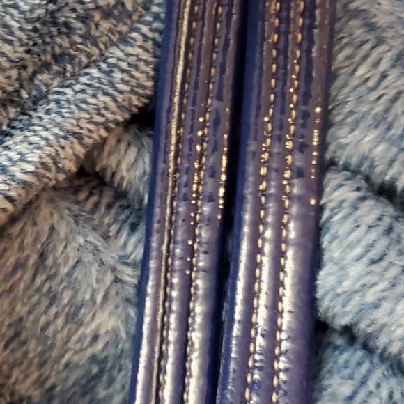 Coach Kyra Daisy Signature Purse Navy Blue, “C” pattern bag - Picture 10 of 16